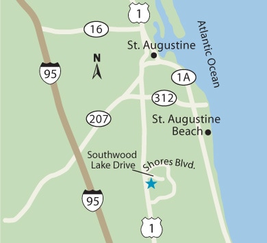 St. Augustine family medicine map